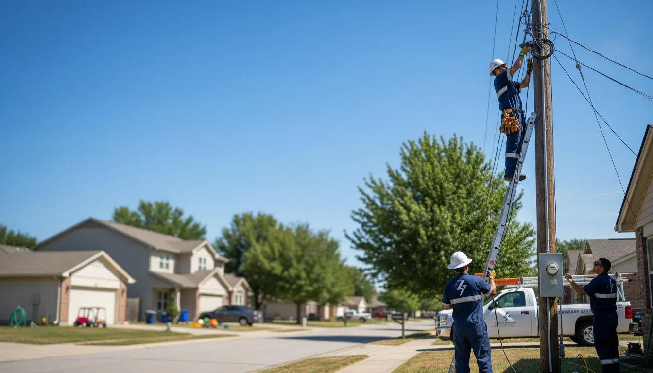 Residential electrician providing installation services in Farmersburg, IA